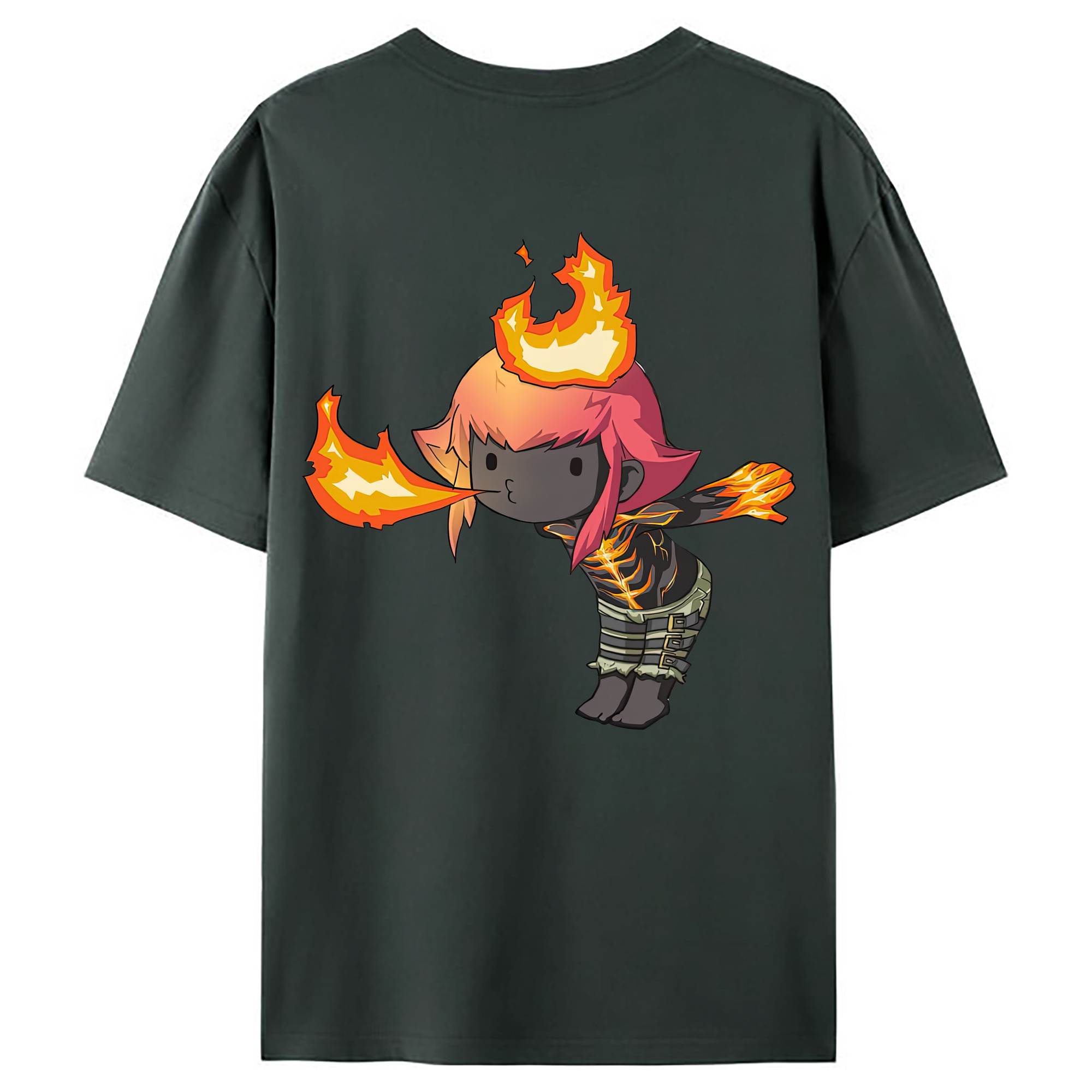 （画像用） リーグ・オブ・レジェンド League of Legends LOL 綿100％ メンズ半袖Tシャツ（バックプリント） 通気性
